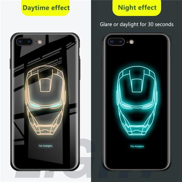 Superheroes Luminous Iphone Cases